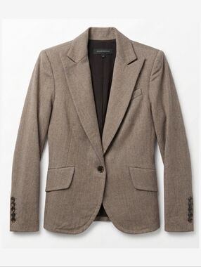 Arthur Mendonça Grey 100% Virgin Wool Tailored Blazer Jacket Made in Canada 4